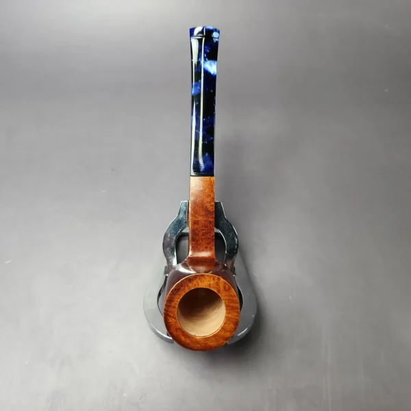 Mina Pipes Smooth Panel Billiard Estate Briar Pipe, Unsmoked - Image 9