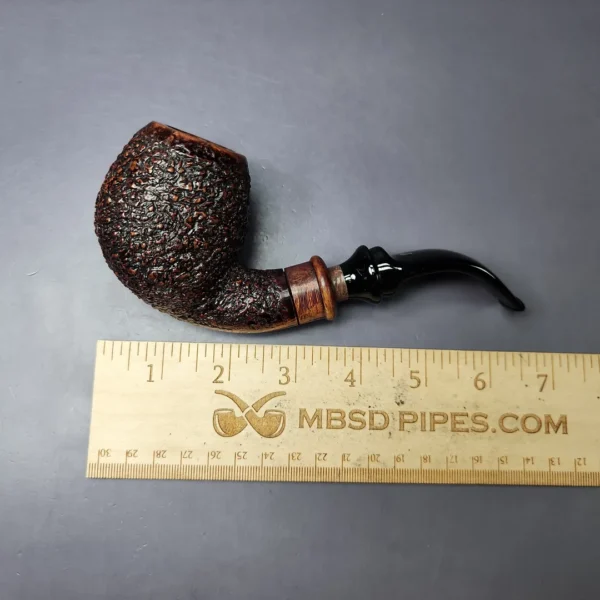 Ser Jacopo Delecta Maxima R1 Rusticated Brandy Estate Briar Pipe, Italian Estates - Image 9