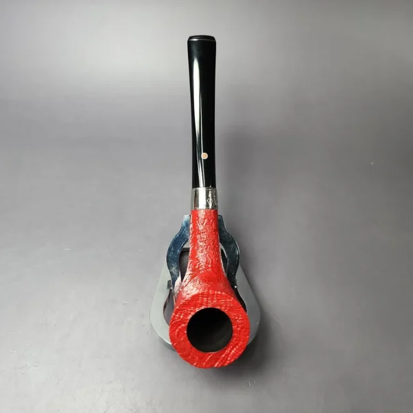 Ashton Claret XX Sandblasted Zulu w/ Silver Estate Briar Pipe, Unsmoked - Image 9