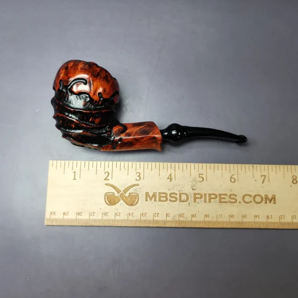 Nording Abstract Partially Rusticated Freehand Estate Briar Pipe, Unsmoked - Image 9