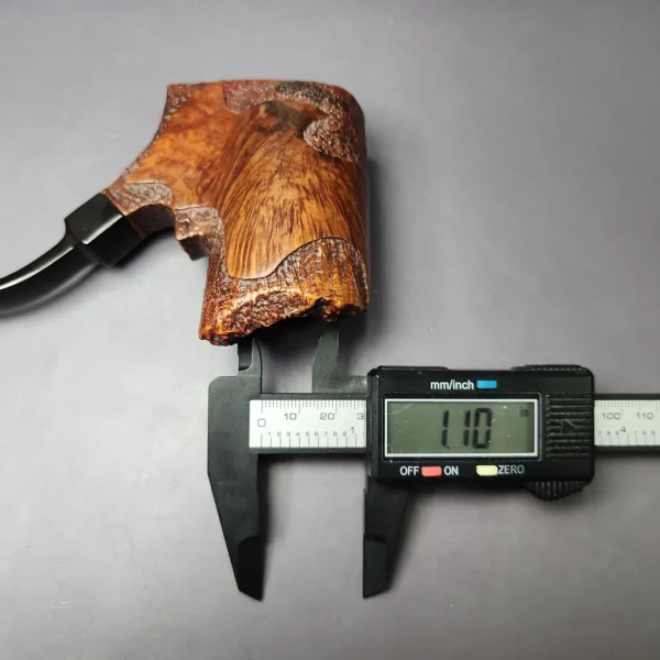 Dane Craft S Partially Sandblasted Freehand Estate Briar Pipe, American Estates - Image 9