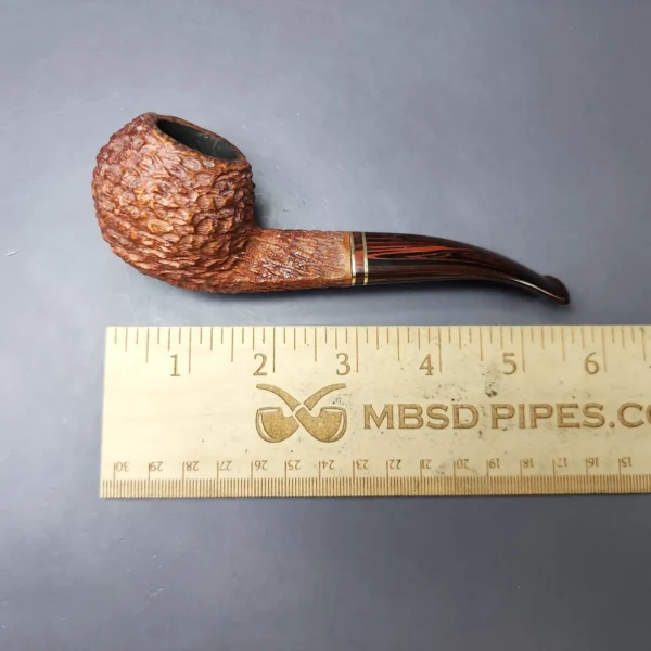 Savinelli Mediterranea 673 KS Rusticated Bulldog Estate Briar Pipe, Italian Estates - Image 9