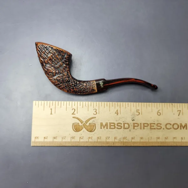 Stanwell Nordic 204 Sandblasted Panel Horn Estate Briar Pipe, Danish Estates - Image 9