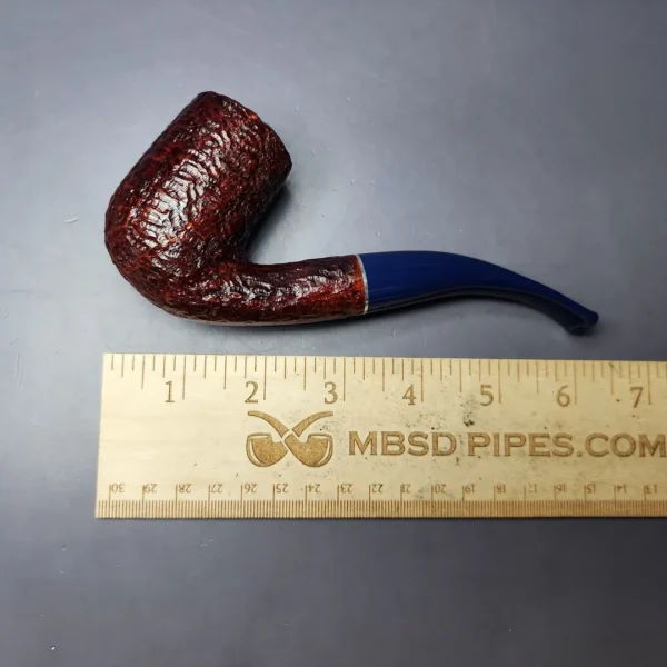 Savinelli Unica U61 Rusticated Bent Billiard Briar Pipe, 6mm, New - Image 9