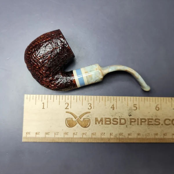 Savinelli Sasso 614 Rusticated Oom Paul Briar Pipe, New, 6mm - Image 9