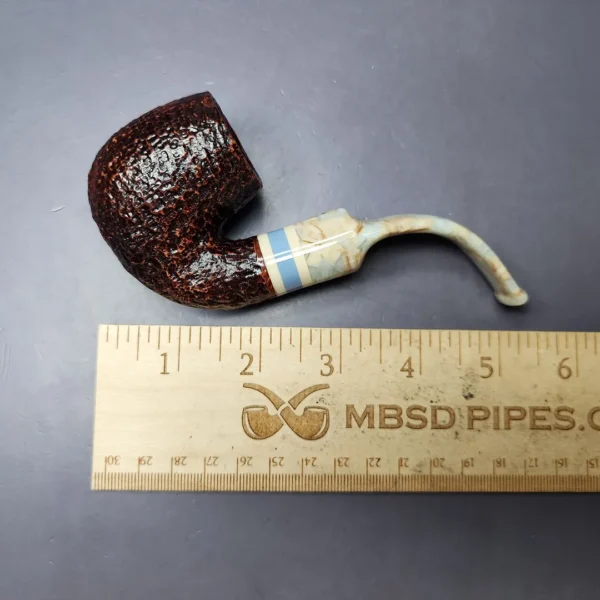 Savinelli Sasso 614 Rusticated Oom Paul Briar Pipe, New, 6mm - Image 9