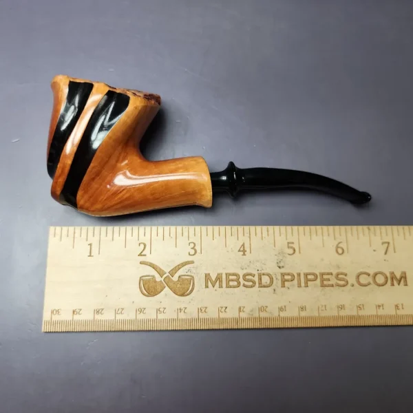Nording Spiral Smooth Fluted Freehand Estate Briar Pipe, Unsmoked - Image 9