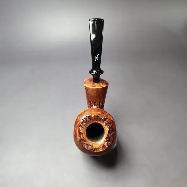 Nording Point Clear C Rusticated Freehand Estate Briar Pipe, Unsmoked - Image 9