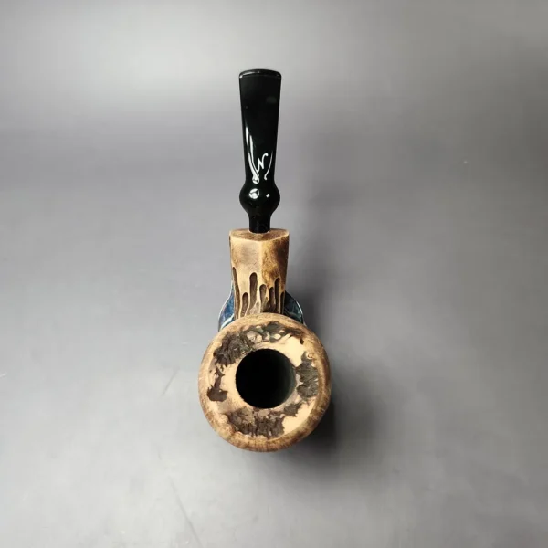 Nording Spruce Matte Rusticated Freehand Estate Briar Pipe, Unsmoked - Image 9