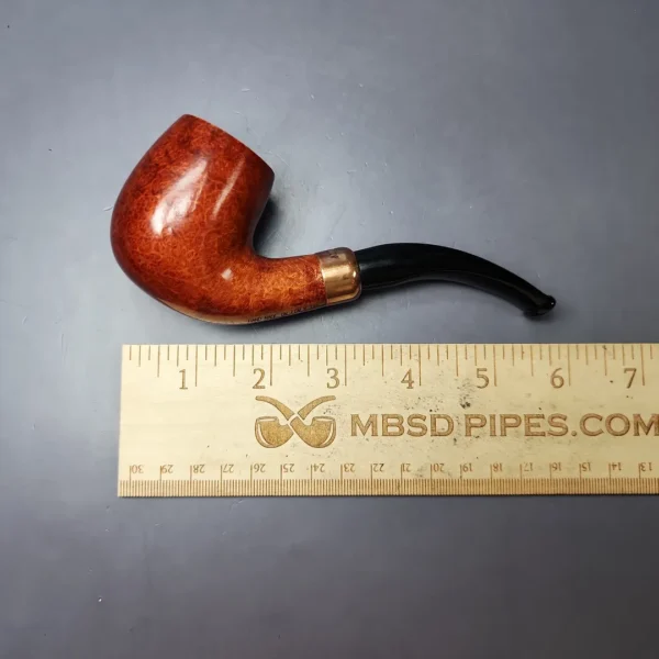 4th Generation (by Ascorti) Forza Fiano Prima 1855 Smooth Bent Billiard Estate Briar Pipe, Unsmoked - Image 9