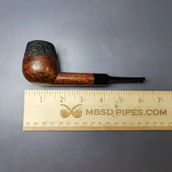WO Larsen Partially Rusticated Brandy Estate Briar Pipe, Danish Estates - Image 9