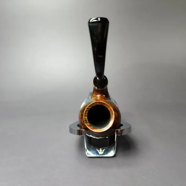 C-Pipe Smooth Nosewarmer Egg w/ Horn Handmade Briar Pipe, New - Image 9