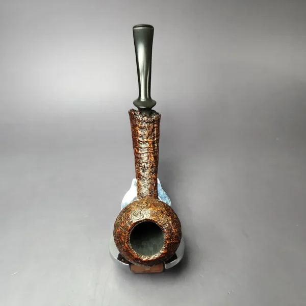 HS Studio Sandblasted Long Shank Acorn w/ Plateaux Estate Briar Pipe, Unsmoked - Image 9