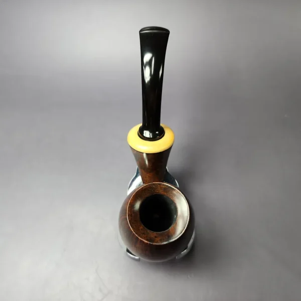 HS Studio Smooth Reverse Calabash Fig w/ Boxwood Estate Briar Pipe, Unsmoked - Image 9
