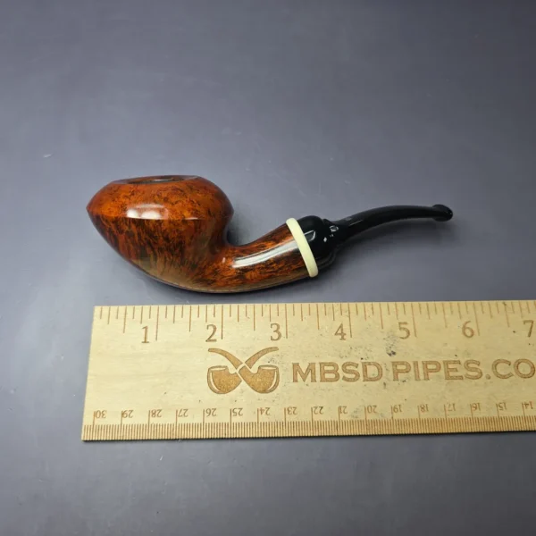 Stanwell N2 by Nanna Ivarsson Smooth Rhodesian Estate Briar Pipe, 9mm, Unsmoked - Image 9