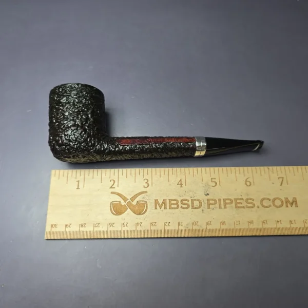Alberto Bonfiglioli 1991 XL Rusticated Canadian w/Silver Estate Briar Pipe, Italian Estates - Image 9