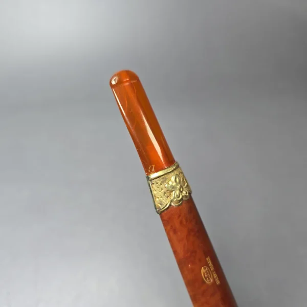 19th c. CPF Best Make Smooth Canadian w/ Gold Antique Estate Briar Pipe, Unsmoked - Image 9