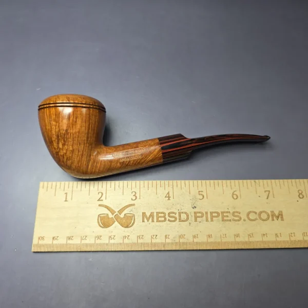 James Upshall Empire Ambassador Rhodesian w/Cumberland Estate Briar Pipe, Unsmoked - Image 9