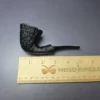 J Mouton Partially Sandblasted Dublin w/ Mammoth Molar Handmade Briar Pipe, New - Image 9