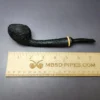 HS Studio Sandblasted Long Shank Acorn w/ Boxwood Estate Briar Pipe, Unsmoked - Image 9