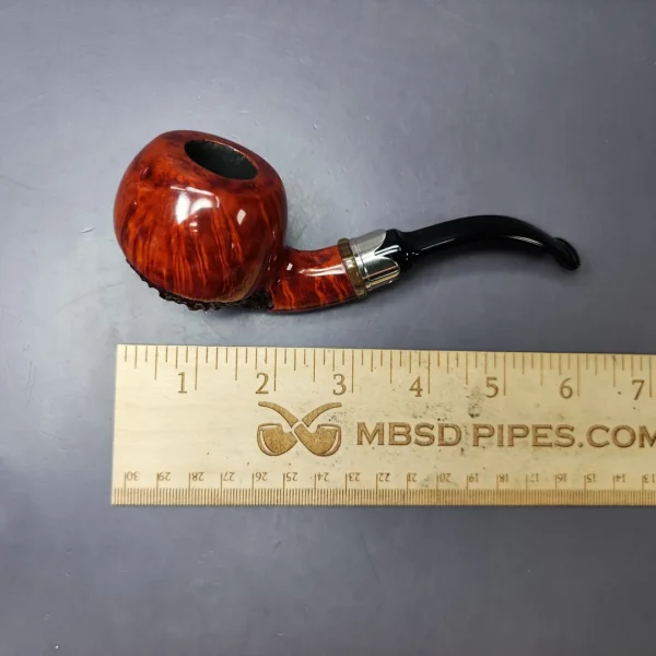 Neerup Classic Partially Rusticated Apple Estate Briar Pipe, Danish Estates - Image 9
