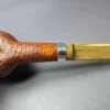 RD Pipes by Ron Powell Sandblasted Brandy w/ Aluminum Briar Pipe, New - Image 9