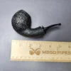 David S. Huber 2017 Sandblasted "Ivarsson Blowfish" Estate Briar Pipe, American Estates - Image 9