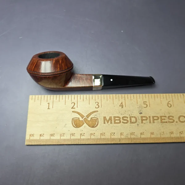 Dunhill 1950 R (Root Briar) O w/14k Gold Smooth Bulldog Estate Briar Pipe, English Estates - Image 9