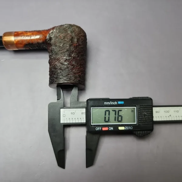 4th Generation (by Ascorti) Forza Grappa 1882 Rusticated Stack Estate Briar Pipe, Unsmoked - Image 10