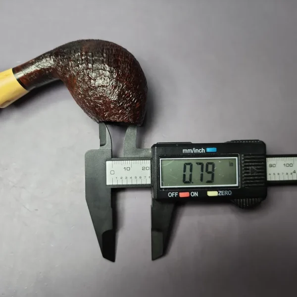 HS Studio Sandblasted Egg w/Boxwood Estate Briar Pipe, Unsmoked - Image 10
