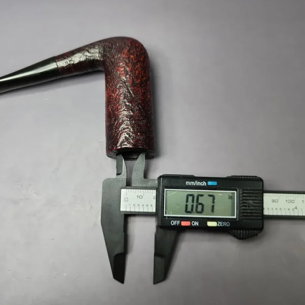 Tsuge Topper Sandblasted "Chimney" Stack Estate Briar Pipe, Japanese Estates - Image 10