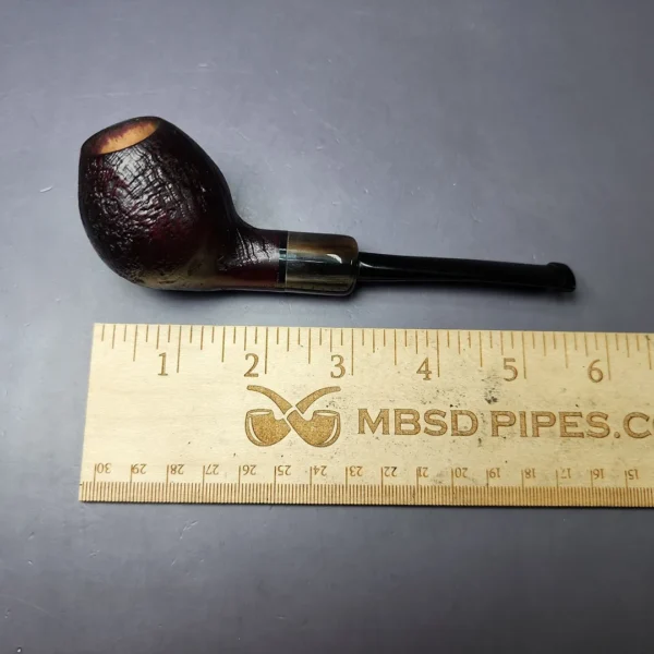 Mina Pipes Sandblasted Belge w/ Horn Estate Briar Pipe, Unsmoked - Image 10