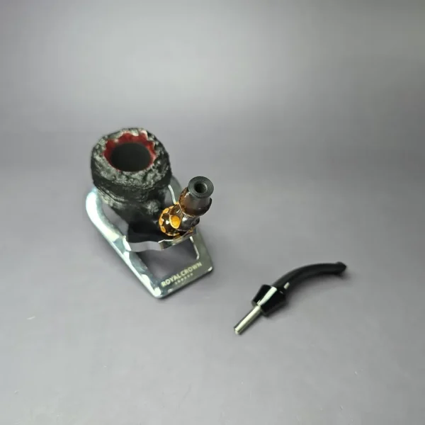 Chris Asteriou 2018 Sandblasted Peewit w/ Bamboo Estate Briar Pipe, Unsmoked - Image 10