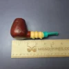 SU Pipes Sandblasted Brandy w/ Buddha Belly Bamboo Handmade Sandblasted Briar Pipe, New - Image 10