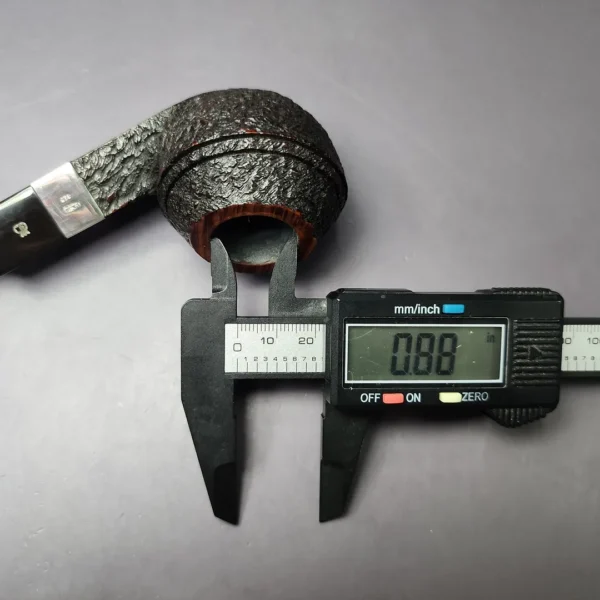 Elwood (by Ferndown) Bark Bulldog w/Silver Estate Briar Pipe, English Estates 9mm - Image 10