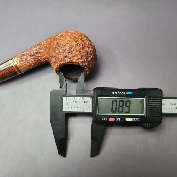 Savinelli Mediterranea 673 KS Rusticated Bulldog Estate Briar Pipe, Italian Estates - Image 10