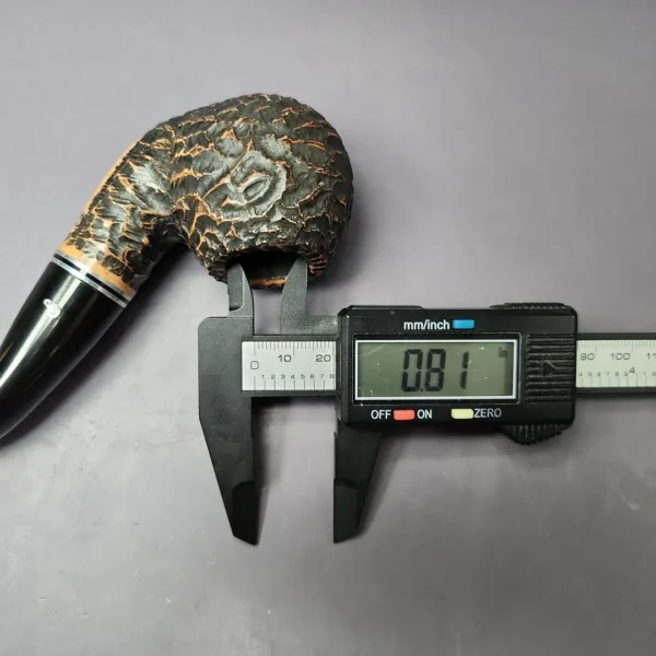 Peterson Dublin Filter XL02 Rusticated Apple Briar Pipe, Fishtail, New, 9mm - Image 10