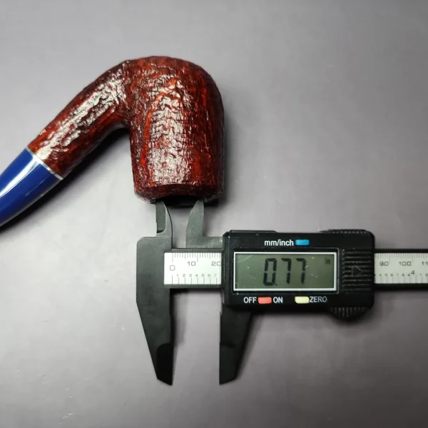 Savinelli Unica U61 Rusticated Bent Billiard Briar Pipe, 6mm, New - Image 10