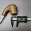 Nording Giant B XL Smooth Bent Billiard w/ Silver Estate Briar Pipe, Unsmoked - Image 10