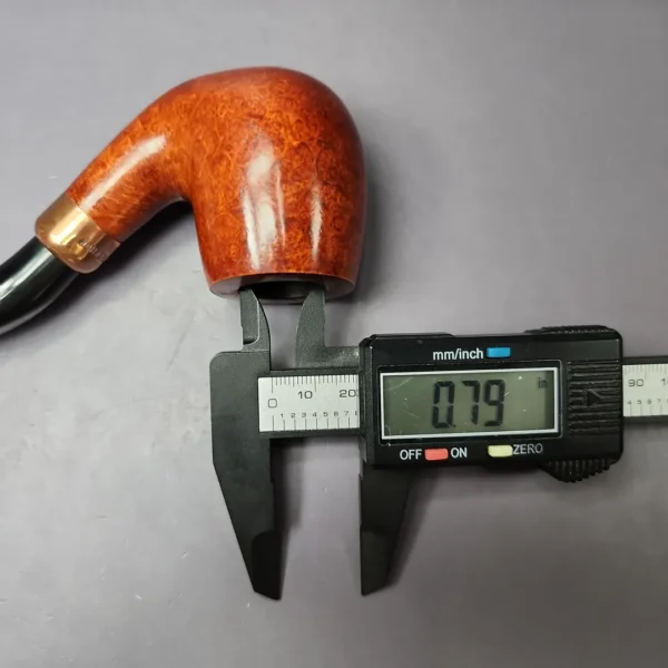 4th Generation (by Ascorti) Forza Fiano Prima 1855 Smooth Bent Billiard Estate Briar Pipe, Unsmoked - Image 10