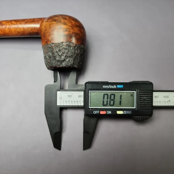 WO Larsen Partially Rusticated Brandy Estate Briar Pipe, Danish Estates - Image 10