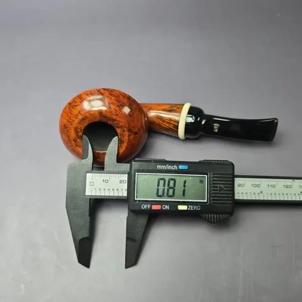 Stanwell N2 by Nanna Ivarsson Smooth Rhodesian Estate Briar Pipe, 9mm, Unsmoked - Image 10