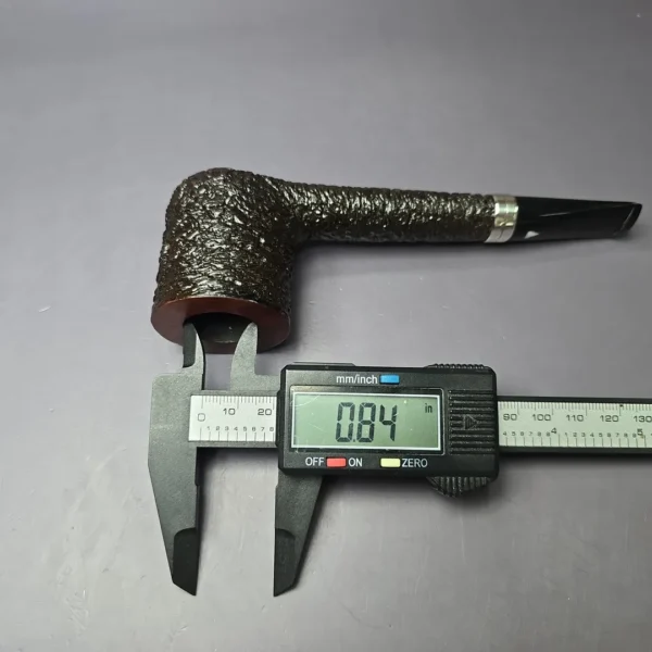 Alberto Bonfiglioli 1991 XL Rusticated Canadian w/Silver Estate Briar Pipe, Italian Estates - Image 10