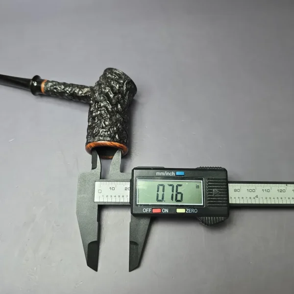 Mike Sebastian Bay Rusticated Hobo Poker Estate Briar Pipe, Danish Estates - Image 10