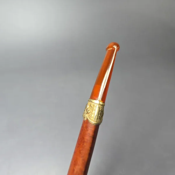 19th c. CPF Best Make Smooth Canadian w/ Gold Antique Estate Briar Pipe, Unsmoked - Image 10