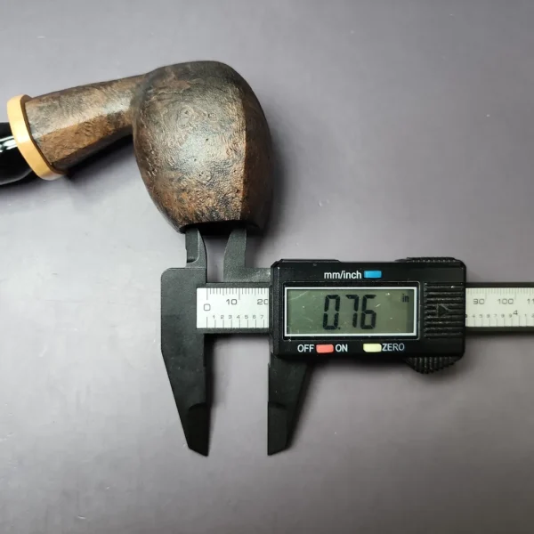 Peter Toth Contrast Sandblasted Freehand w/ Spalted Oak Handmade Briar Pipe, New - Image 10