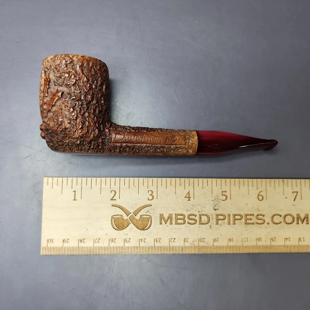 Sam Martin Christmas 1991 Carved Liverpool Estate Briar Pipe, American Estates - Image 10