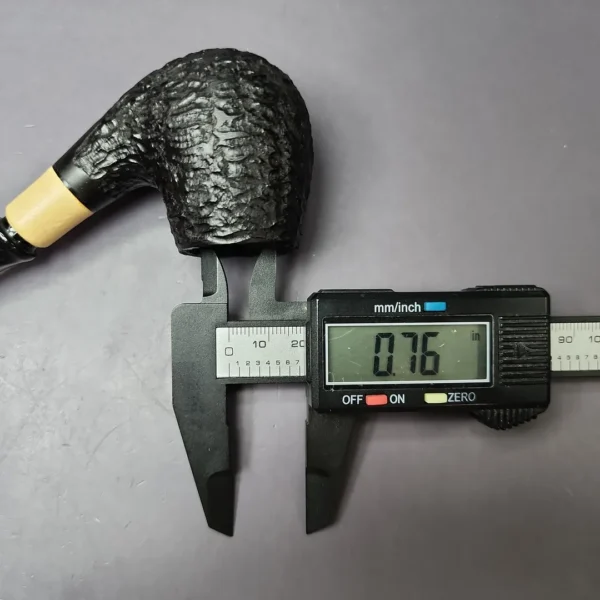 MBSD Briars by Piero Vitale Rusticated Brandy w/ Olivewood Briar Pipe, New - Image 10