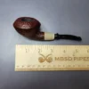 HS Studio Sandblasted Squat Rhodesian w/ Horn Estate Briar Pipe, Unsmoked - Image 10