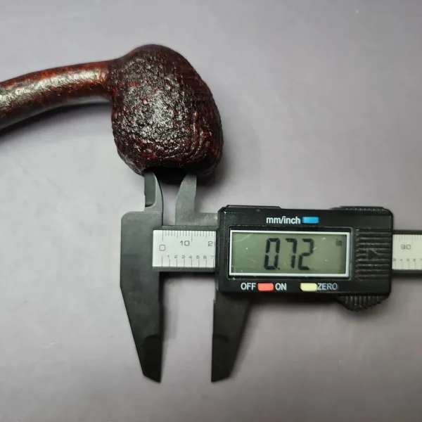 HS Studio Sandblasted Long Shank Peewit w/ Boxwood Estate Briar Pipe, Unsmoked - Image 10